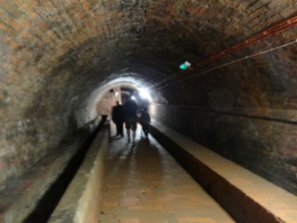 the underground passage and beer store
